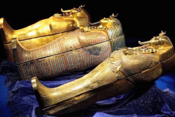 Tutankhamun’s Nesting Coffins Reunited at the Grand Egyptian Museum